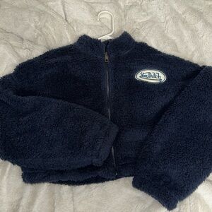 Von Dutch Dark Blue Sherpa Jacket